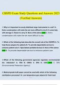 CBSPD Exam Study Questions and Answers 2023 (Verified Answers)