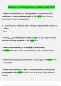 Defensive Driving Bundled Exams with Complete Solutions &lpar;Multiple Versions Already Passed&rpar;