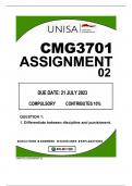 CMG3701 ASSIGNMENT 02 DUE DATE 21JULY 2023