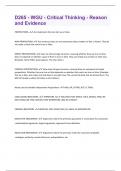 D265 - WGU - Critical Thinking Bundled Exams Everything you need to pass