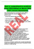 Hesi rn comprehensive predictor exam 2023&period;Edited on March 2023  100&percnt; &lpar;score&rpar; Quaranteed