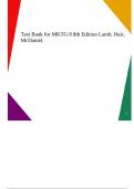 Test Bank for MKTG 8 8th Edition Lamb, Hair, McDaniel.