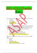 2023 ATLS Practice Test 1