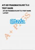 ATI RN Pharmacology Questions & answers ati_rn_pharmacology 8.0 testbank Rn_pharmacology_8