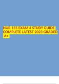 NUR 155 EXAM 3 STUDY GUIDE COMPLETE LATEST 2023 GRADED A+.