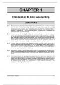Solutions for Cost Accounting, 10th Edition by Kinney, Raiborn