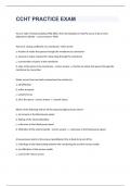 CCHT PRACTICE EXAM 2023 WITH 100&percnt; CORRECT ANSWERS