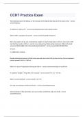 CCHT Practice Exam 2023 with 100&percnt; correct answers