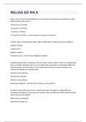 Relias ED RN A&comma; Complete Test 2023&lpar; Relias ED RN A&rpar;