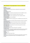 EMT Module 4 Exam Questions & Answers 2023&sol;2024
