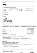 AQA GCSE ECONOMICS Paper 1 MAY 2023 QUESTION PAPER: How Markets Work