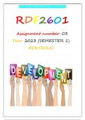 RDF2601 ASSIGNMENT 3 (PORTFOLIO) 2023