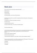 Basic plus exam 2023 with 100&percnt; correct answers