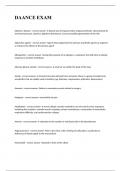 DAANCE EXAM 2023 WITH 100&percnt; CORRECT ANSWERS