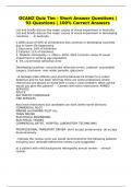 OCANZ Quiz Tim - Short Answer Questions &vert; 93 Questions &vert; 100&percnt; Correct Answers
