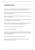 DAANCE Exam 2023 with 100&percnt; correct answers