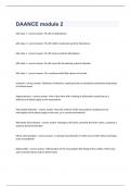 DAANCE module 2 exam 2023 with 100&percnt; correct answers