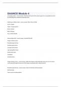  DAANCE Module 4 exam 2023 with 100&percnt; correct answers
