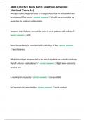 ABRET Practice Exam Part 1 Questions Answered &lpar;Attained Grade A&plus;&rpar;