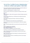 ServiceNow Certified System Administration written & verified exam update &num; 2023&sol;2024