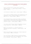 Joshua's law Exam With Questions And Answers Completely Solved