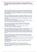 Humanitarian Assistance Response Training &lpar;HART&rpar; new complete update guide questions and answers new solved solution