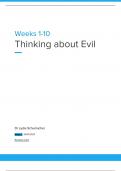 Thinking About evil lecture notes 