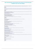 WGU C838 MANAGING CLOUD SECURITY FINAL EXAM OA 100 QUESTIONS AND ANSWERS LATEST 2023-2024 &vert;AGRADE