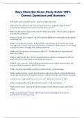 Boys State Bar Exam Study Guide 100&percnt; Correct Questions and Answers