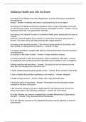 Alabama Health and Life Ins Exam