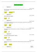 HLTH 640 Quiz 1 with full answers