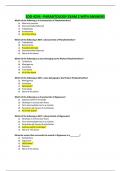 ZOO 4234 - PARASITOLOGY EXAM 2 WITH ANSWERS