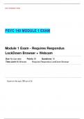 PSYC 140 MODULE 1 EXAM