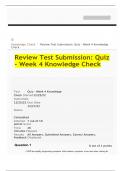 NRNP 6568 Review Test Submission: Quiz - Week 4 Knowledge Check
