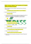 SAFe 5 Scrum Master Test Questions & Answers  &lpar;2023&rpar; &lpar;Verified Answers&rpar;