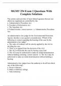 MGMT 254 Exam 2 Questions With Complete Solutions