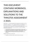TMN3705 Assignment 2 