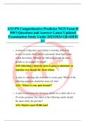 ATI PN Comprehensive Predictor NGN Form B 100&percnt; Questions and Answers Latest Updated Examination Study Guide 2023&sol;2024 GRADED A&plus;