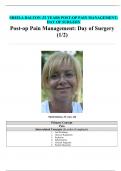 SHEILA DALTON ,52 YEARS POST-OP PAIN MANAGEMENT: DAY OF SURGERY