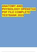 ANATOMY AND PHYSIOLOGY OPENSTAX PDF FILE COMPLETE TESTBANK 2023