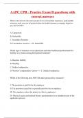 AAPC CPB - Practice Exam B questions with correct answers