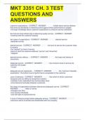 MKT 3351 CH&period; 3 TEST QUESTIONS AND ANSWERS