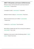 ABRET IV 88 Questions and Answers &lpar;Verified Answers&rpar;