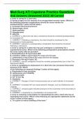 Med-Surg ATI Capstone Practice Questions And Answers &lpar;Answered 2022&rpar; All Correct