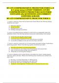 RN ATI COMPREHENSIVE PREDICTOR FORM A&comma; B  & C  LATEST VERSION&vert; ATI RN  COMPREHENSIVE PREDICTOR EACH FORM  CONTAINS 180 QUESTIONS AND CORRECT  ANSWERS AGRADE