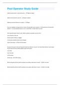 Pool Operator Bundled Exams with complete solution &vert; everything you need