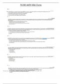 NURS 6650 Mid-Term Exam 2023&sol;2024 rated A&plus;