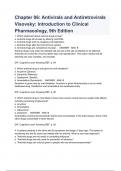 Chapter 06: Antivirals and Antiretrovirals Visovsky: Introduction to Clinical Pharmacology, 9th Edition (Questions & Answers latest Updated  2023)