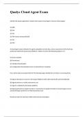 Qualys Cloud Agent Exam 2023 with 100&percnt; correct answers