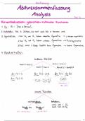 Mathematik Analysis FOS Abitur 13. Klasse - „Zusammenfassung für Mathe-Dummies“  